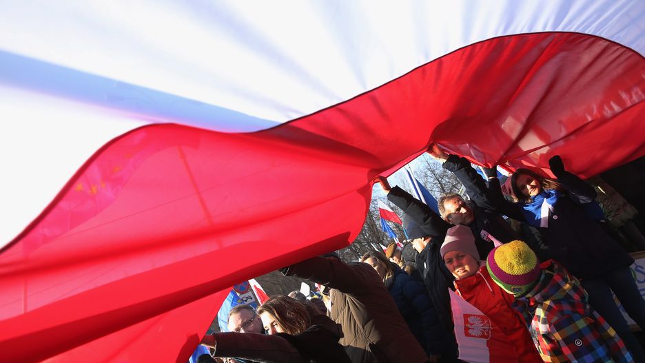 <<enter caption here>> on February 27, 2016 in Warsaw, Poland.