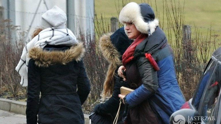 Katarzyna Figura z córkami w stadninie koni