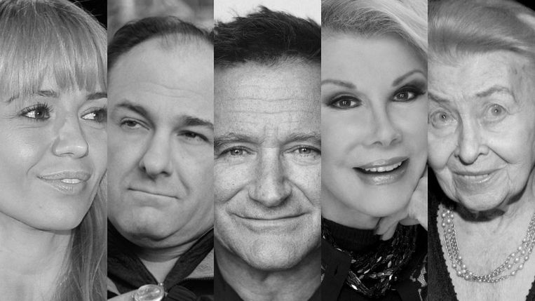 Anna Przybylska,  James Gandolfini, Joan Rivers, Robin Williams, Nina Andrycz