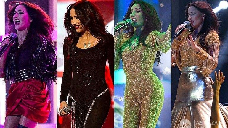 Stylizacje Justyny Steczkowskiej na sylwestrze 2015/2016