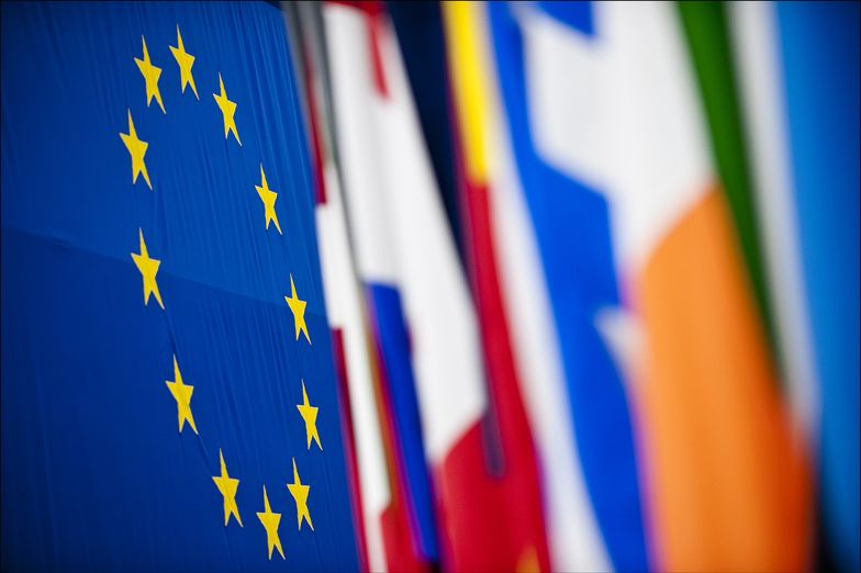 Flagi UE krajów członkowskich.