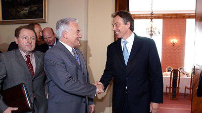 Leszek Miller i Tony Blair