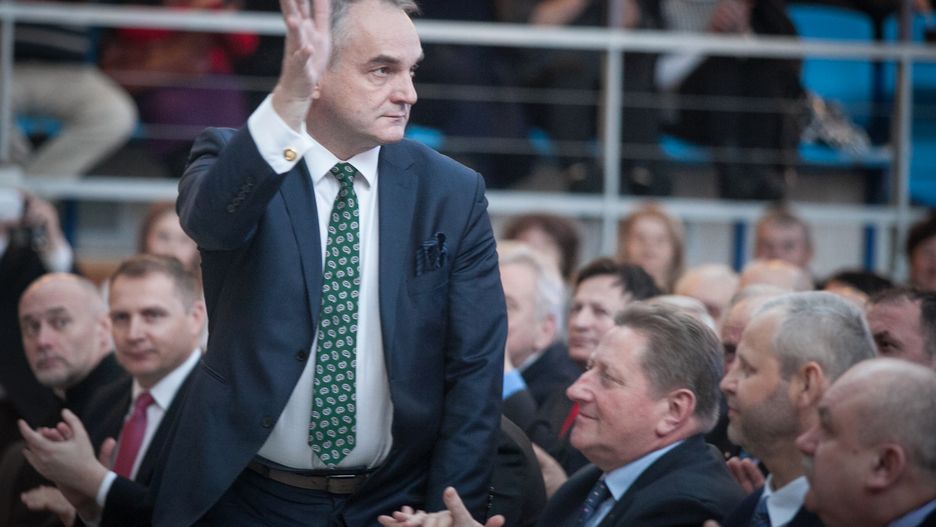 Waldemar Pawlak podczas spotkania z członkami PSL