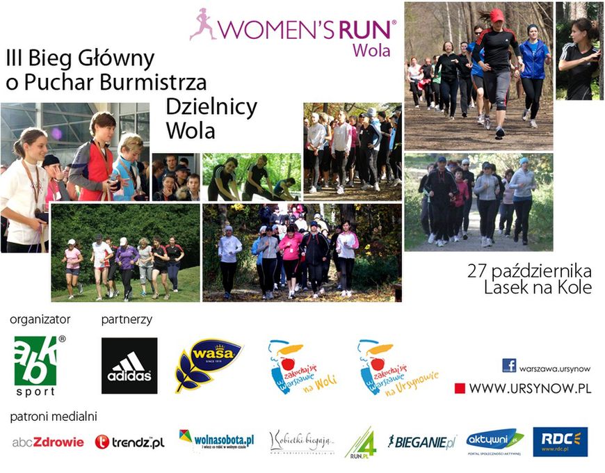 Plakat programu Women's Run 