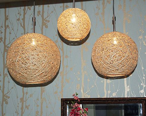 Hemp Twine Ball Lamp