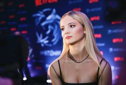 "Wiedźmin": Freya Allan na polskiej premierze. Zaszalała z kreacją
