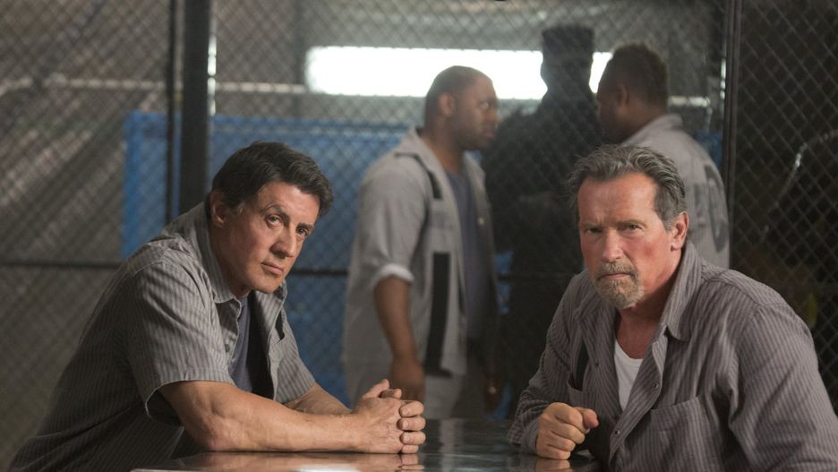 Sylvester Stallone i Arnold Schwarzenegger w filmie "Plan ucieczki" (2013)