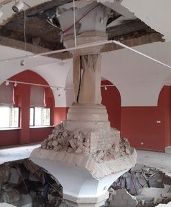 Zawalił się strop w Zamku Książąt Pomorskich w Szczecinie