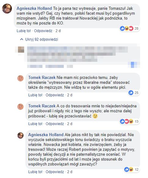 Agnieszka Holland i Tomasz Raczek wdali się w dyskusję 
