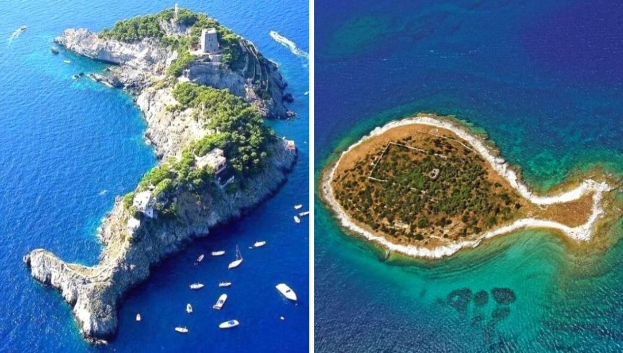 10 Unusually-Shaped Islands From a Bird’s Eye View