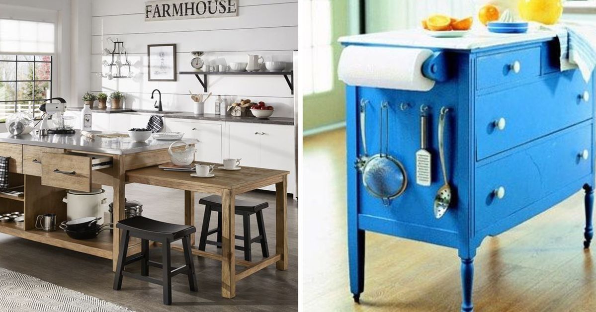 9 Ingenious Kitchen Island Ideas to Save Loads of Space