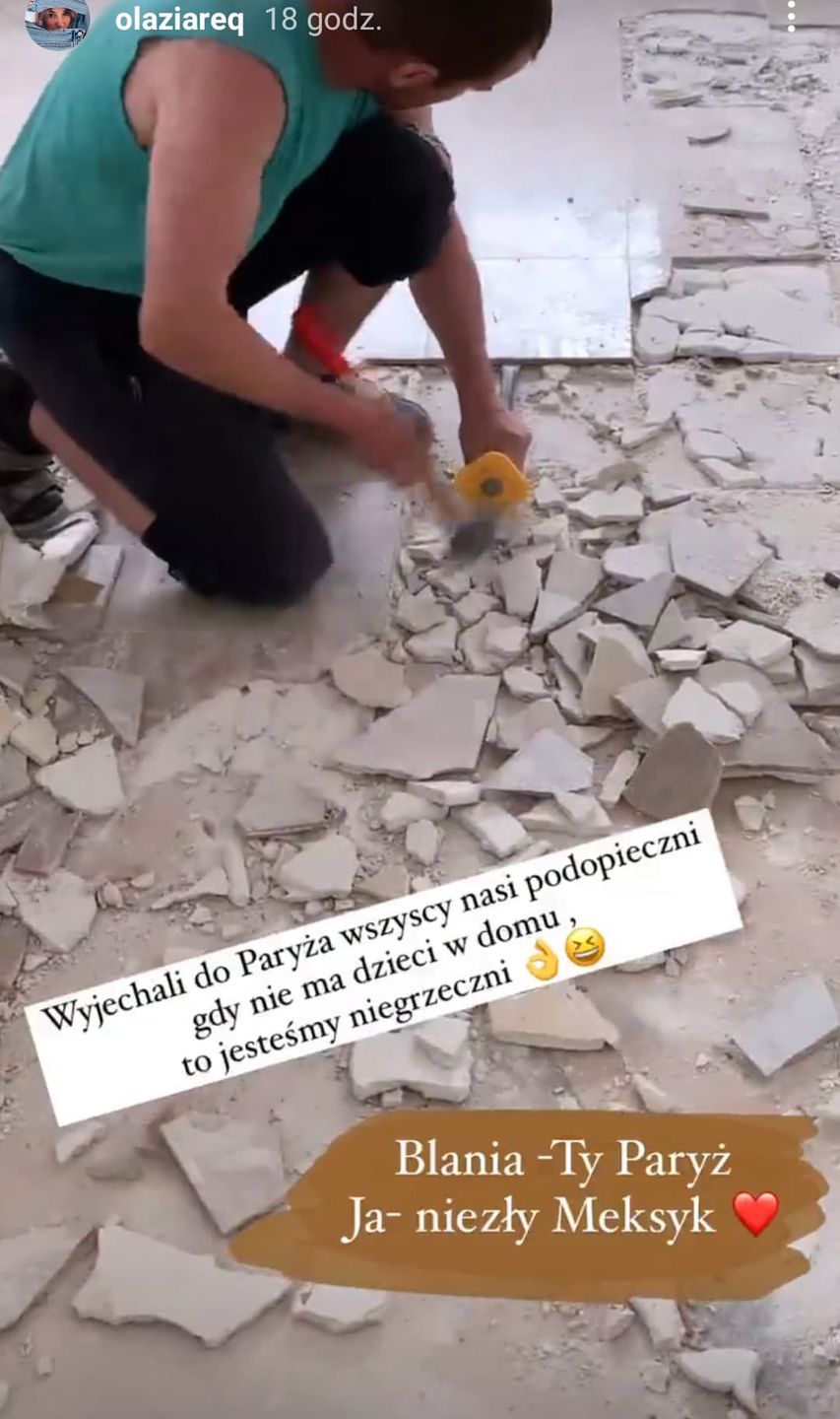 Remont w mieszkaniu Blanki Lipińskiej