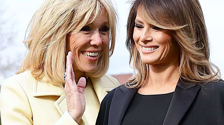 Melania Trump i Brigitte Macron