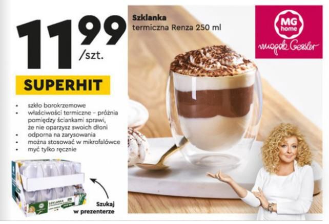 Szklanki Magdy Gessler do kupienia w Biedronce