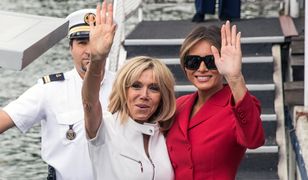 Melania i Brigitte. Uroczy dzień pierwszych dam w Paryżu