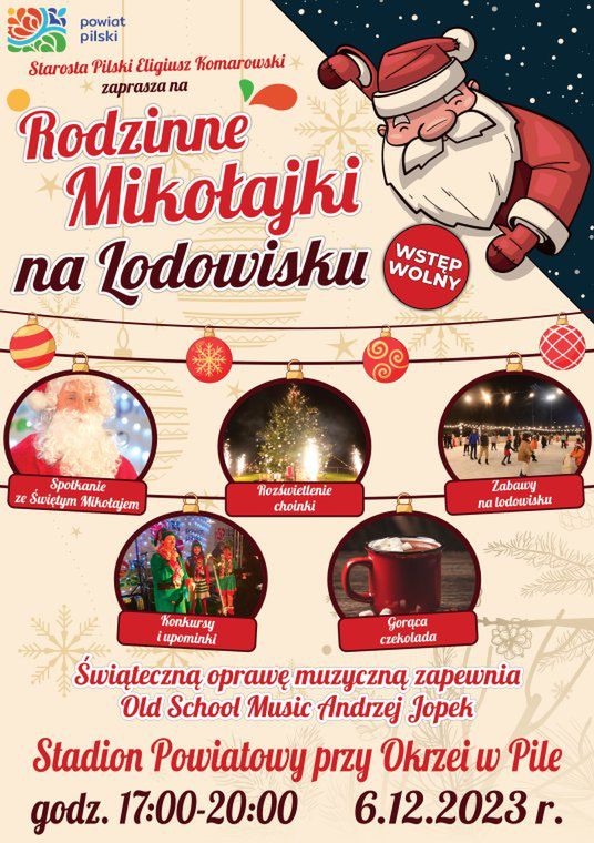 Rodzinne Mikołajki na lodowisku