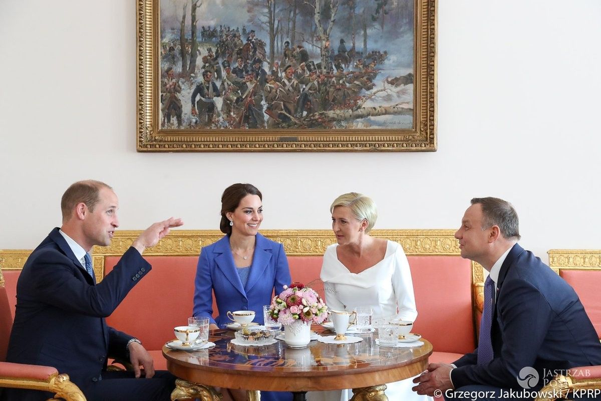 Kate i William na śniadaniu z Agatą i Andrzejem Dudą