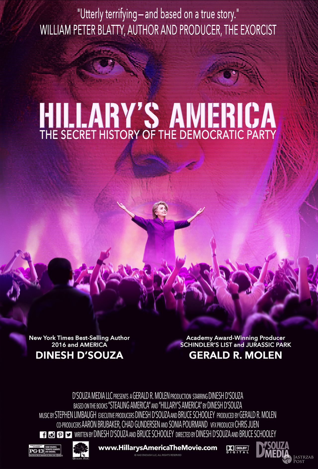 "Hillary’s America: The Secret History of the Democratic Party" - plakat filmu