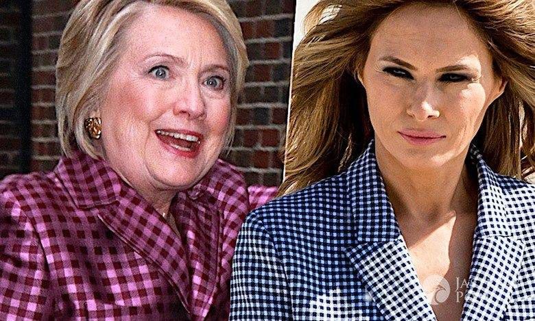 Hillary Clinton jak Melania Trump