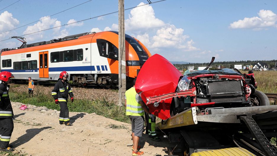 Szaflary. Zaskale. Na przejeździe w 2018 r. doszło do tragedii