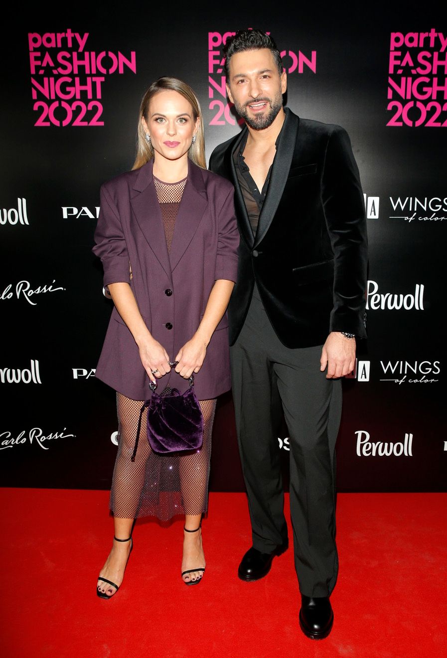 Rafał Maślak z żoną Kamilą – Party Fashion Night 2022