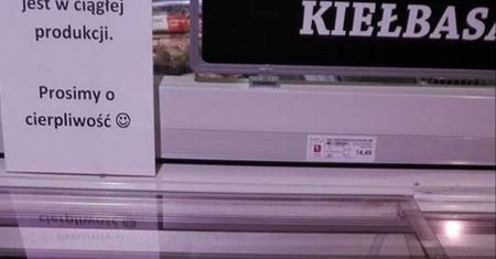 Kiełbasiane niedobory. Sklep prosi o cierpliwość