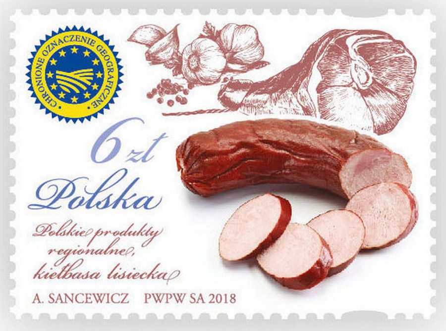 Znaczek pocztowy z kiełbasą. Poczta Polska chwali się nową emisją