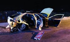 Wypadek w Bilczy. Dwie osoby nie żyją po czołowym zderzeniu