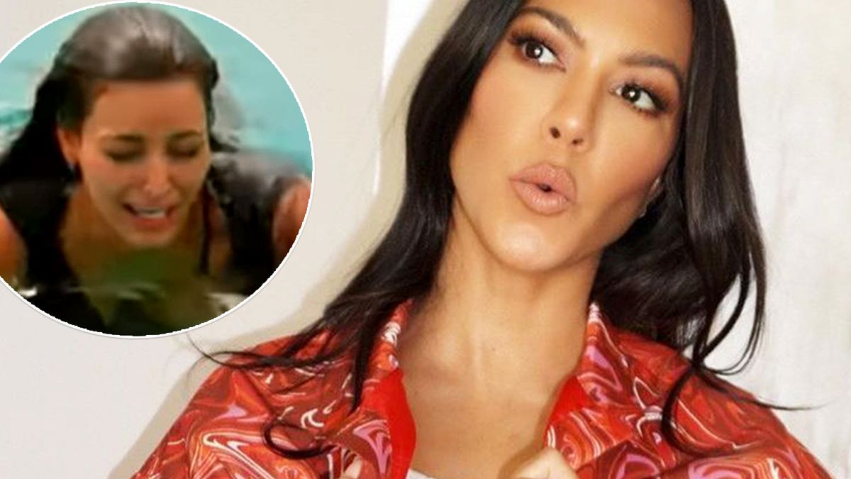 Kim Kardashian zgubiła w morzu kolczyk za 75 tys. dolarów. Reakcja Kourtney pozamiatała. Jej słowa już są kultowe