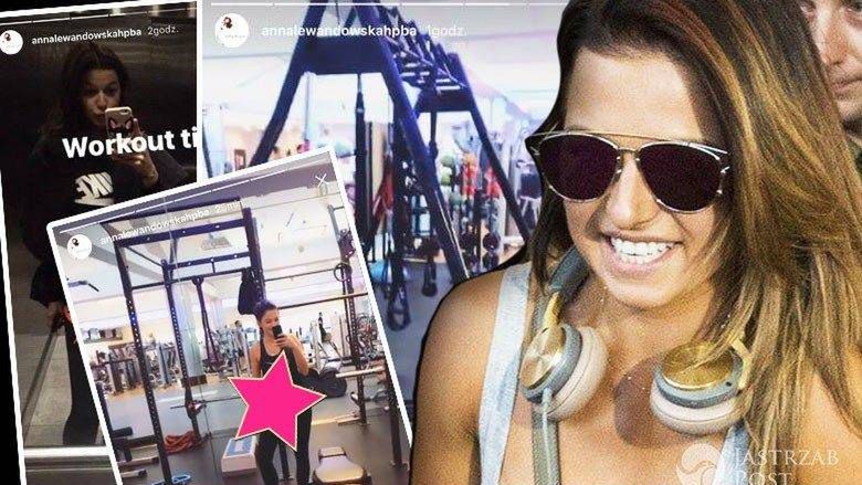 Anna Lewandowska na siłowni