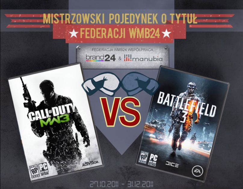 Modern Warfare 3 vs Battlefield 3 - pojedynek w 11 rundach [infografika]