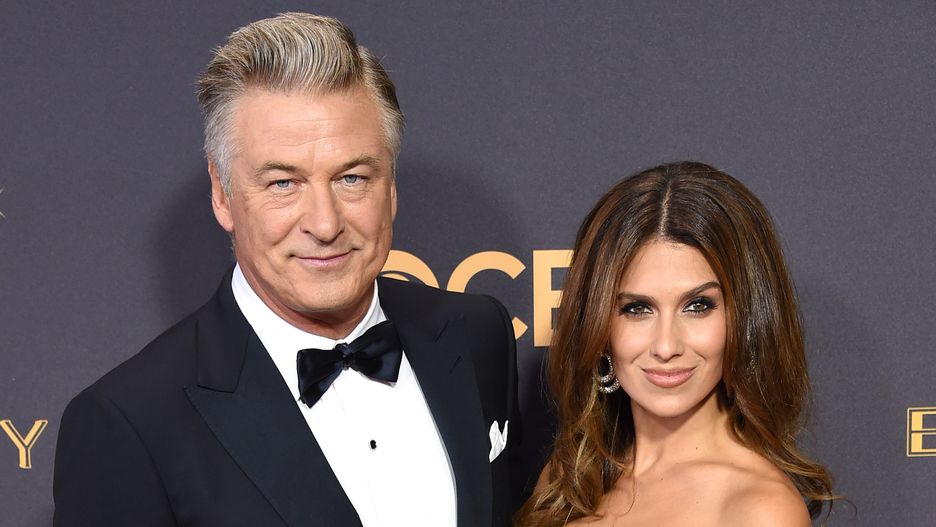 Alec i Hilaria Baldwin podczas rozdania nagród Emmy