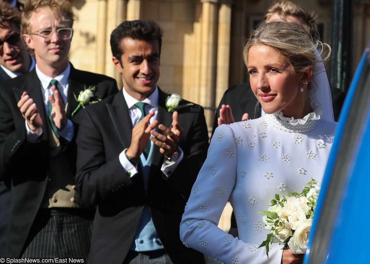 Ellie Goulding zmieniła suknię na weselu. Jest łudząco podobna do kreacji ślubnej Meghan Markle