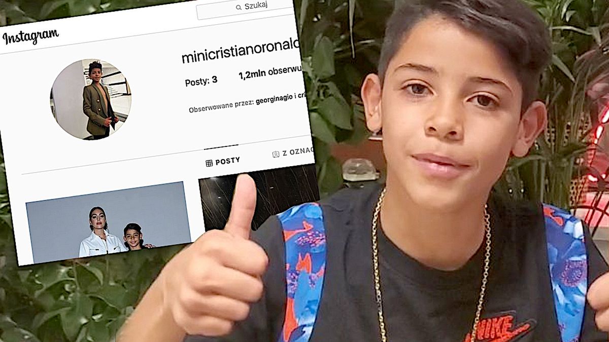 Syn Cristiano Ronaldo założył profil na Instagramie. Wrzucił trzy posty, a już ma ponad milion fanów