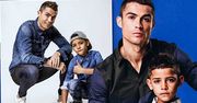 Cristiano Ronaldo ze swoim słodkim synkiem reklamują sportowe ciuchy! Chłopaki wyglądają rewelacyjnie!