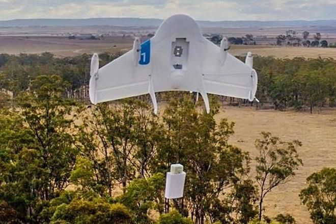 Google testuje drony dostarczające paczki
