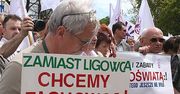 Protest przed Sejmem przeciw Giertychowi