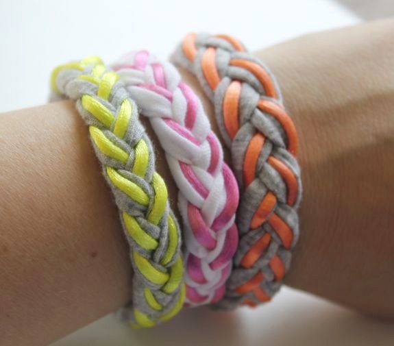 Braided T-shirt & Magnet Bracelet