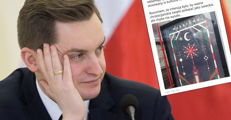 Warszawa reklamuje świąteczne iluminacje. Były rzecznik resortu zobaczył w nich symbol islamu