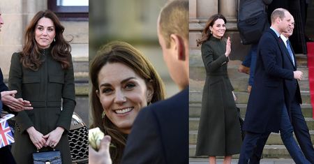 Księżna Kate i książę William posyłają uśmiechy na pierwszym publicznym wystąpieniu od "Megxitu" (ZDJĘCIA)