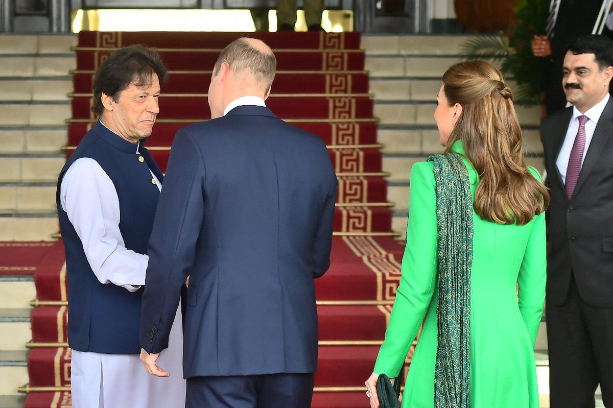 Kate i William poznali premiera Pakistanu. Księżna przyciągała wzrok 