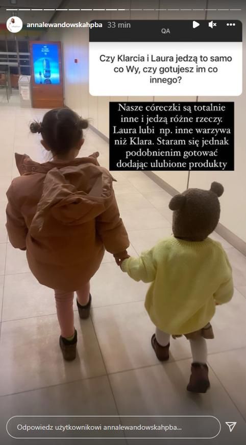 Anna Lewandowska o diecie dziewczynek