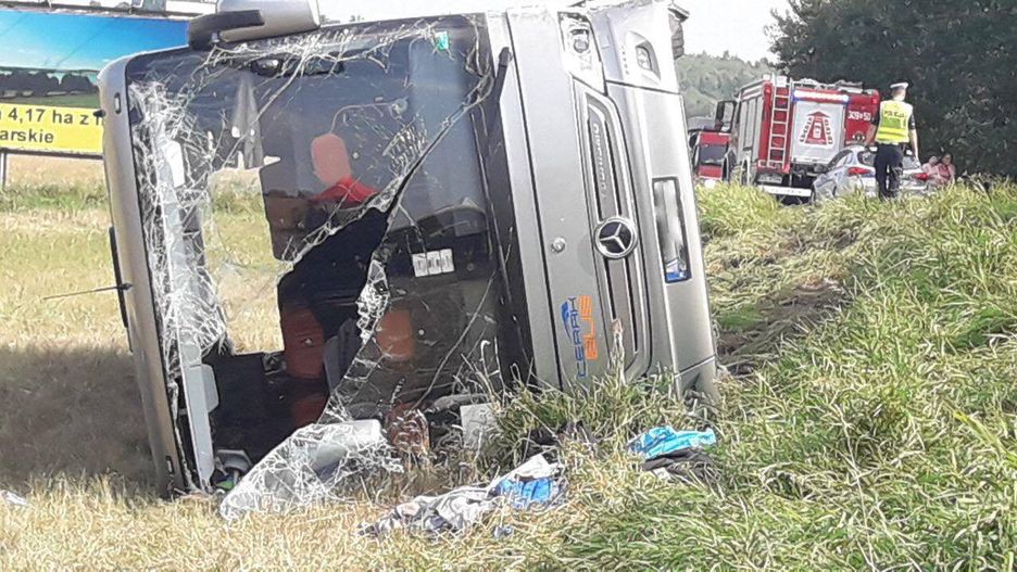 Wypadek w Klewkach pod Olsztynem. Groźny wypadek na DK53