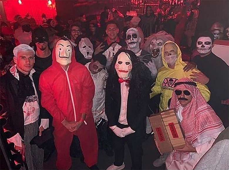 Rafael Alcântara do Nasciment przebrał się za zamachowca na Halloween