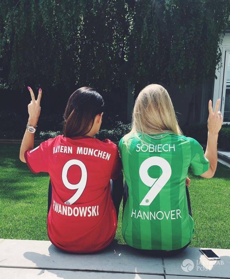 Anna Lewandowska kibicuje Robertowi Lewandowskiemu z narzeczoną Artura Sobiecha