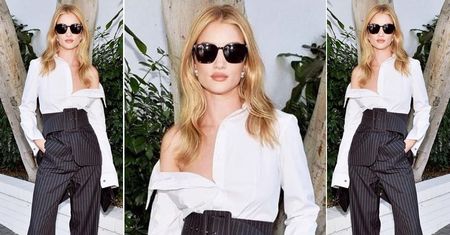 LOOK OF THE DAY: Rosie Huntington-Whiteley w zestawie Monse