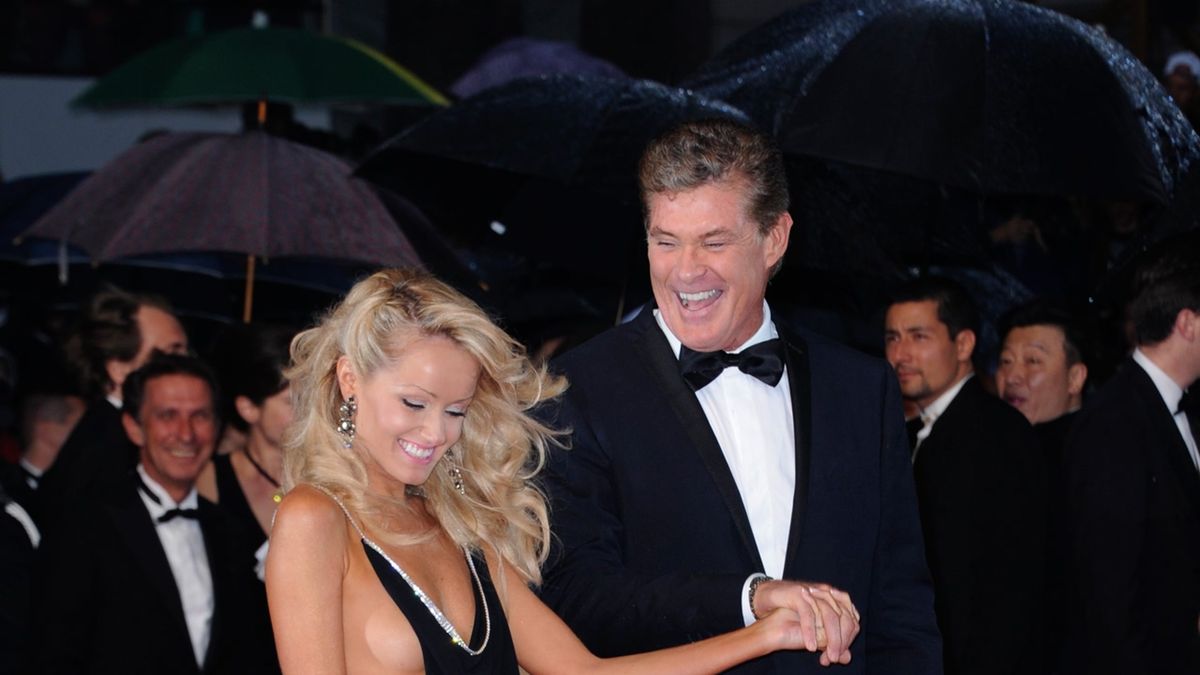 David Hasselhoff i Hayley Roberts na festiwalu w Cannes, 15. 05. 2013