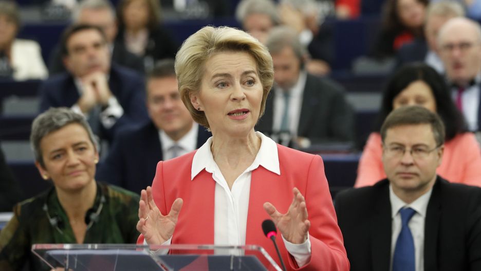 Strasburg. Przewodnicząca Komisji Europejskiej Ursula von der Leyen