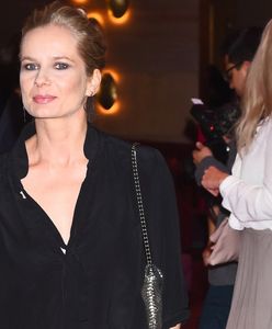 Magdalena Cielecka w za długich spodniach. Udana stylizacja?