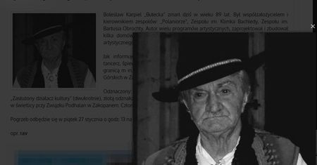Bolesław Karpiel-Bułecka: zmarł wybitny artysta i ojciec wokalisty Zakopower